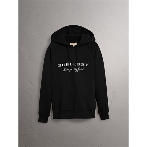 burberry embroidered hooded sweatshirt|size guide for Burberry hoodies.